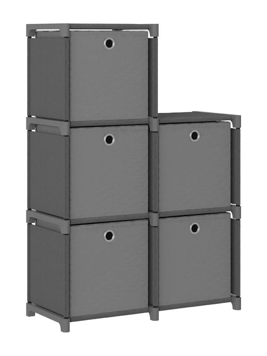 Shelving Unit Floor Grey 103x30x72.5cm