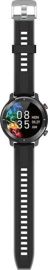 HiFuture HiWave Aluminium Smartwatch mit Pulsmesser (Schwarz)