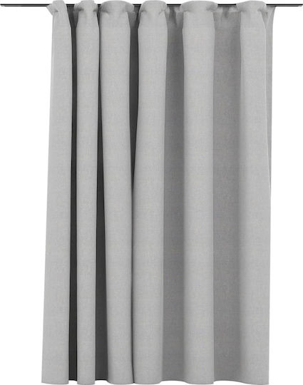 vidaXL Blackout Curtain With Pencil Pleat Gray 290x245cm