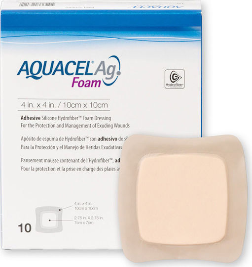 Convatec Impermeabile și Sterilizate Plasturi Autoadezivi Aquacel Foam Ag 21x21cm 5buc