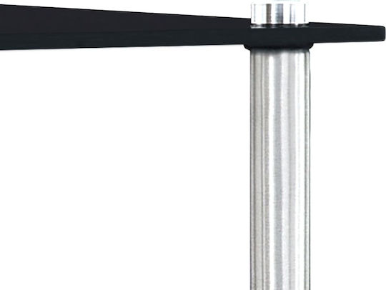Rechteckiges Zigon Glas Schwarzes 3 Stück M45.5xL29.5xH37cm