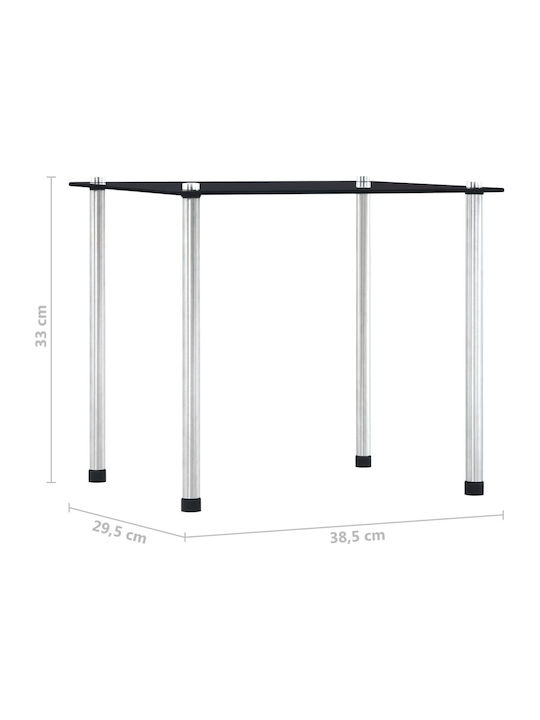 Set Zigon Rectangular Din Sticlă Neagră 3 Buc M45.5xL29.5xÎ37cm