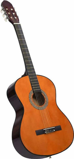 vidaXL Κλασική Κιθάρα 4/4 Classical Beginner 39" with Bag Dark Wood