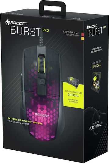 Roccat Burst Pro RGB Gaming Ποντίκι 16000 DPI Μαύρο