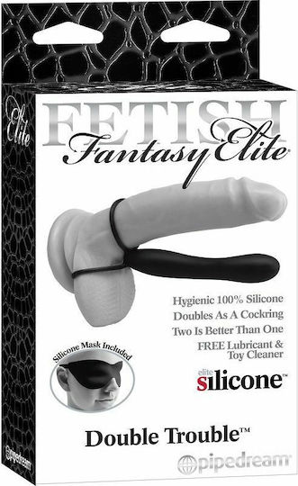 Pipedream Fetish Fantasy Elite Double Trouble Anal Dildo mit Dildo 15cm in Schwarz Farbe