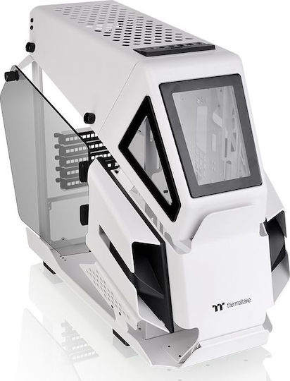 Thermaltake AH T200 Gaming Micro Tower Computer Case with Side Window White