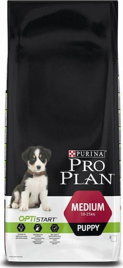 Pro Plan OptiStart 12kg Hrană Uscată pentru Căţei de Rase Medii cu Pui