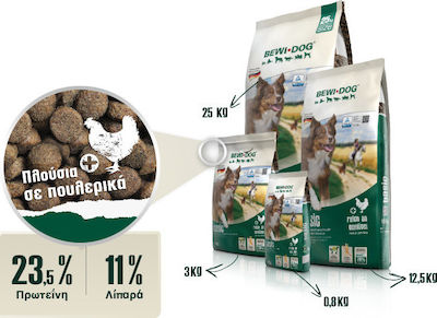 Bewi Basic 25kg Trockenfutter für erwachsene Hunde mit Huhn