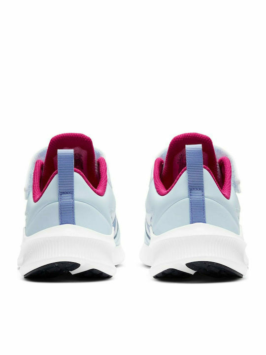 Downshifter Downshifter 10 Kids Sports Shoes Running with Hoop & Loop Closure Light Blue