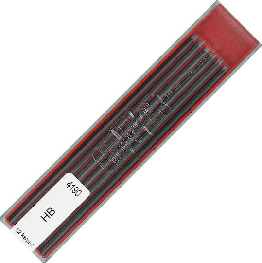 Koh-I-Noor 12 Μύτες Μολυβιού 4190 Πάχους 2mm Τύπου HB