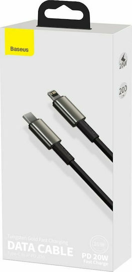 Baseus High Density Braided USB-C to Lightning Cable 20W Black 2m (CATLWJ-A01)