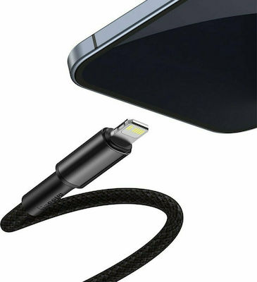 Baseus High Density Geflochten USB-C zu Lightning Kabel 20W Schwarz 2m (CATLGD-A01)