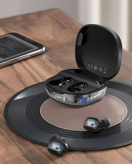 Baseus WM01 Plus In-Ear Bluetooth-Freisprecheinrichtung Kopfhörer mit Schweißresistenz und Ladeetui Schwarz