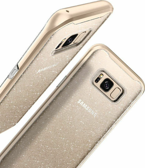 Spigen Neo Hybrid Crystal Glitter Задна корица Пластмаса Златист (Galaxy S8)