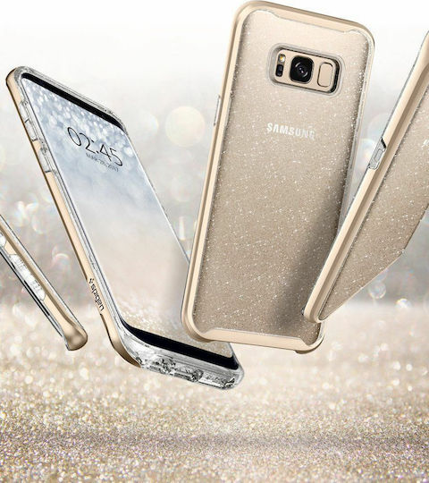 Spigen Neo Hybrid Crystal Glitter Задна корица Пластмаса Златист (Galaxy S8)