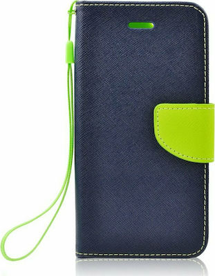 Brieftasche Synthetisches Leder Marineblau (Galaxy S7 Edge)