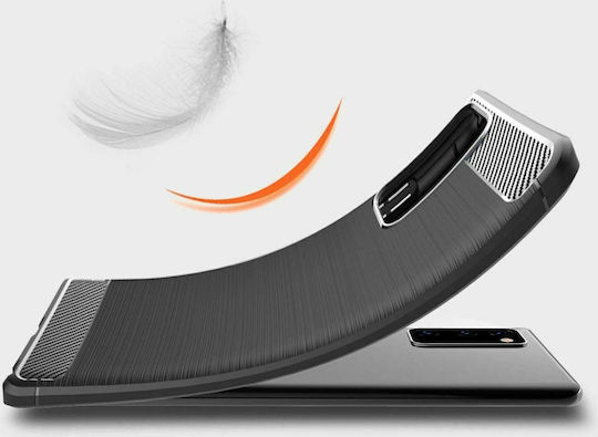 Tech-Protect Carbon Back Cover Silicone Black (Xiaomi Mi 10T / Mi 10T Pro)