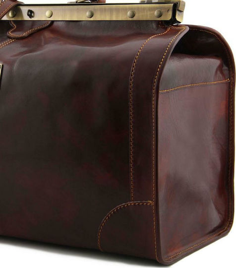 Tuscany Leather Δερμάτινη Ιατρική Τσάντα Madrid σε Καφέ Χρώμα