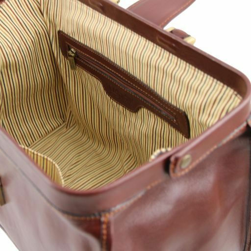 Tuscany Leather Кожен Медицинска Чанта Raffaello в Черен Цвят Кожен Медицинско Торбиче Raffaello в Черен Цвят
