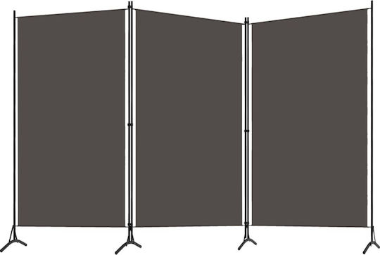 vidaXL Dekorativer Raumteiler Metall mit 3 Paneelen 260x180cm