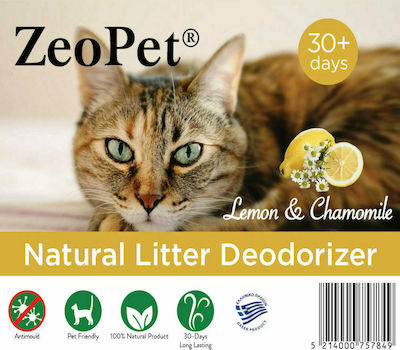 Zeolife Natural Litter Deodorizer Parfum Toaletă Pisică Lămâie și mușețel 500gr