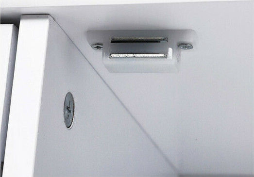 Kleankin 834-181 Cabinet de baie L56xA30xÎ83cm Alb