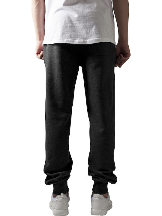 Urban Classics Men's Sweatpants with Rubber Charcoal