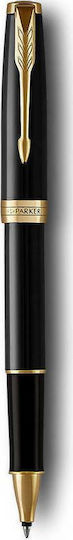 Parker Sonnet Pen Set Ballpoint Medium with Fountain Pen Medium Laque Black (in a paper cassette)