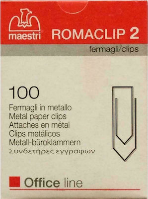 Romeo Maestri No.2 Συνδετήρες 25mm Μεταλλικοί 100τμχ