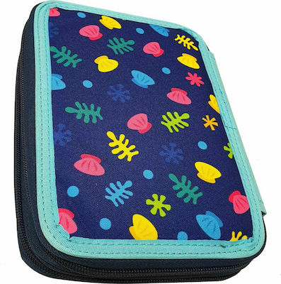 Gim Baby Shark Pencil Case Full with 2 Compartments Turquoise