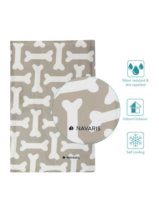 Navaris Cooling Teppich Hund Kühlendes Beige 50x40cm 51240.1