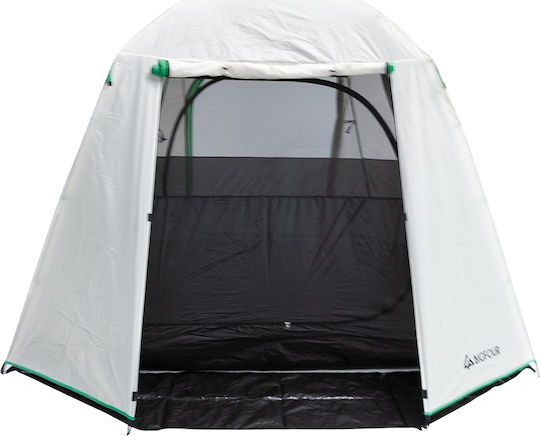 Bigfour Cubic 4 Σκηνή Camping Λευκή με Διπλό Πανί 3 Εποχών για 4 Άτομα 220x260x190εκ.