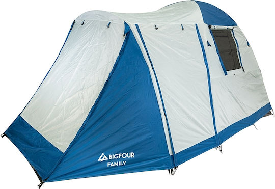 Bigfour Bigfour Family Σκηνή Camping Μπλε με Διπλό Πανί 3 Εποχών για 6 Άτομα 420x250x200εκ.