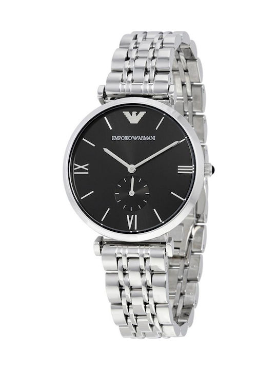 Emporio Armani Watch Chronograph Battery with Silver Metal Bracelet