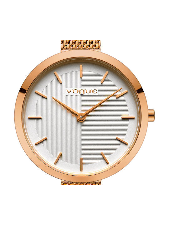 Vogue Scarlet Watch with Pink Gold Metal Bracelet