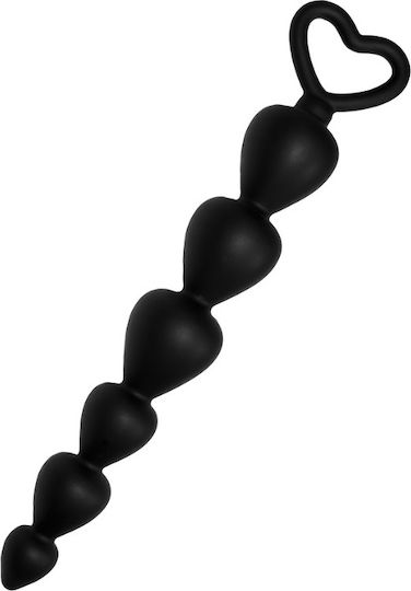 Chisa Novelties Black Mont Elite Lover's Beads Πρωκτικές Μπίλιες Black 15cm