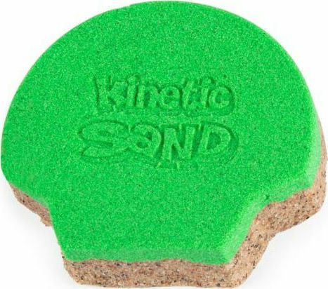 Spin Master Joc de construcție cu nisip Kinetic Sand Seashell Verde pentru copii de 3++ ani