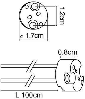 VK Lighting Ντουί Προέκτασης για Ντουί G6.35 38106-047605