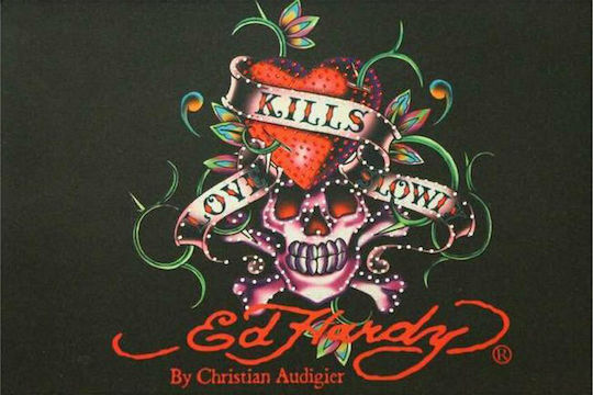 Ed Hardy Skull Sleeve Μαύρη (Universal 11")