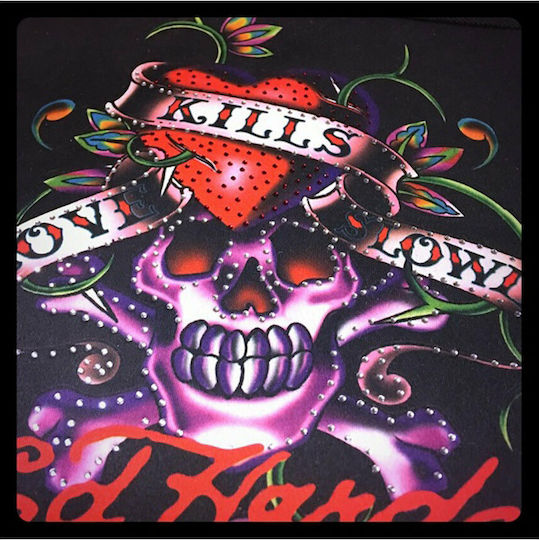 Ed Hardy Skull Sleeve Μαύρη (Universal 11")