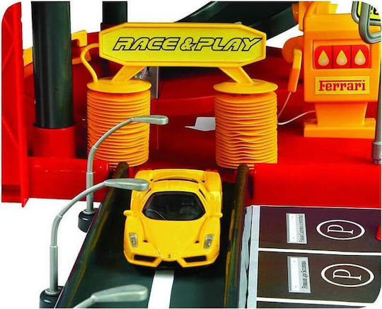 Bburago Race Play Parking Garage with 2 Cars Garage Scale 1:43 for 3+ Years