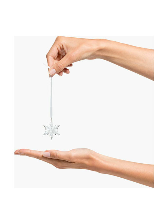 Swarovski Christmas Glass Star Ornament Transparent 7.5x7.5cm