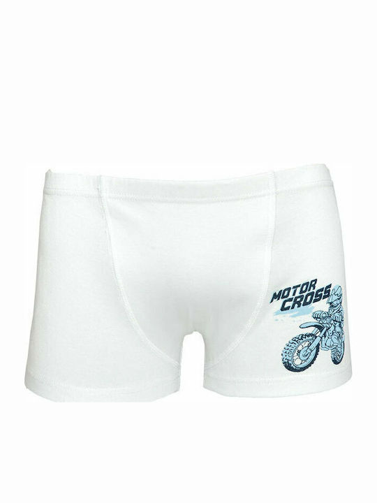 Nina Club Motor Cross Παιδικό Μποξεράκι Λευκό