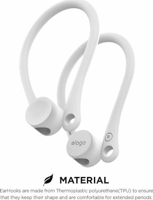 Elago Ear Hook in White color for Apple AirPods 1 / AirPods 2