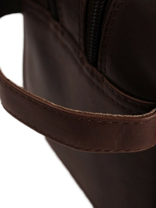 Toiletry Bag Stacey in Brown color 29cm