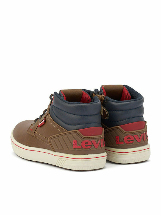 Portland Leather Kids Boots with Zipper Brown