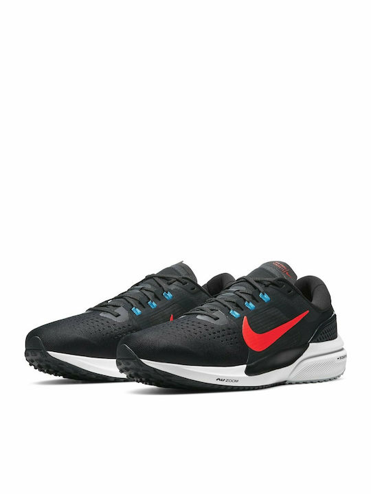 Nike Air Zoom Vomero 15 Ανδρικά Αθλητικά Παπούτσια Running Off Noir / Bright Crimson