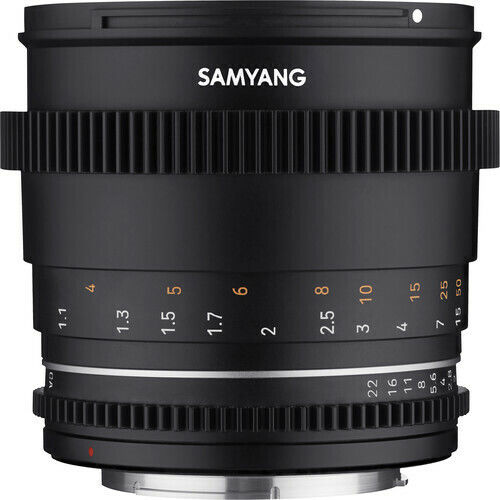 Samyang Full Frame Φωτογραφικός Φακός 85mm T1.5 VDSLR MK2 Cine Telephoto για Canon EF Mount Black