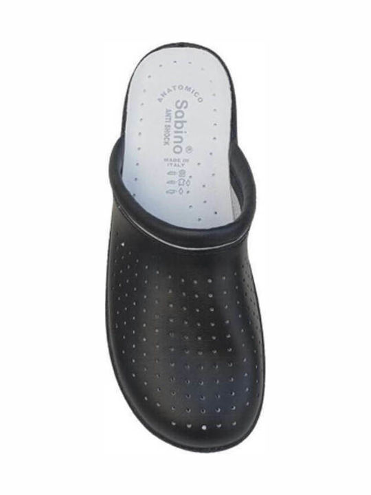 Sabino 8001 Piele Sabot Negre