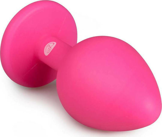 Easytoys Diamond Butt Plug Medium Πρωκτική Σφήνα Medium Medium Ροζ 8.5cm